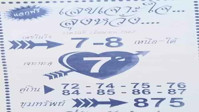 เลขเจาะใจลุงหวัง 1/6/63