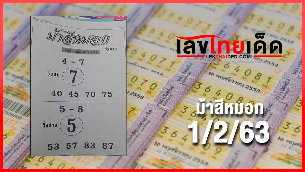 ม้าสีหมอก 01/02/63