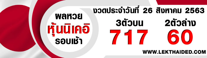 ผลหวยหุ้นวันนี้