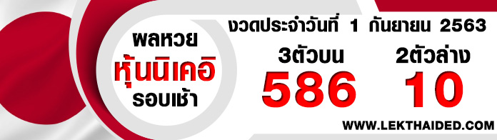 ผลหวยหุ้นวันนี้